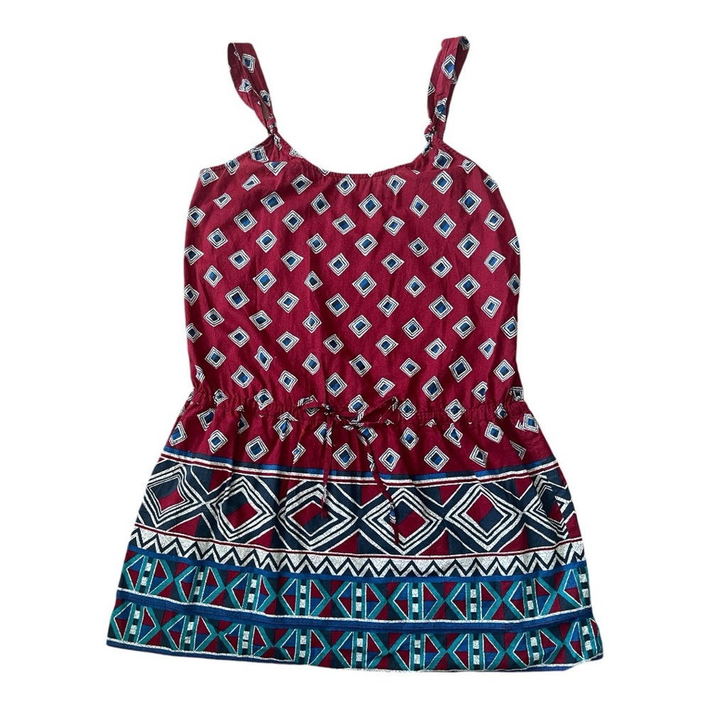 Quiksilver Women’s Dress size: L Tribal Maroon / Blue * LIKE NEW** SUPER CUTE 🌺